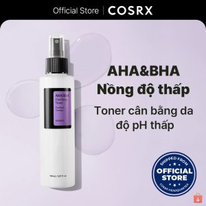 Nước hoa hồng COSRX chứa AHA/ BHA tẩy tế bào chết làm sáng da giảm mụn hiệu quả 150ml