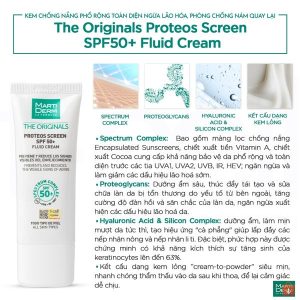 Kem Chống Nắng MartiDerm Phổ Rộng Ngừa Lão Hóa MartiDerm The Originals Proteos Screen SPF50+ (40ml)