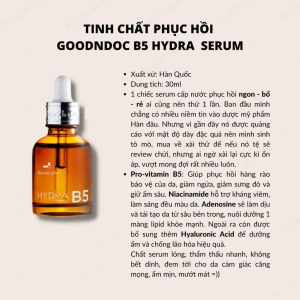 Tinh Chất GoodnDoc Hydra B5 Serum Cấp Nước Và Phục Hồi Da 30ml