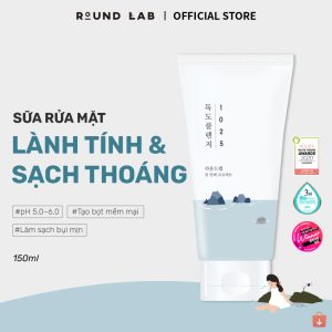 Sữa Rửa Mặt Round Lab 1025 Dokdo Cleanser 150ml tạo bọt mềm mịn dễ chịu