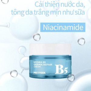 Kem dưỡng phục hồi và làm trắng da Prettyskin Hydra B5 Derma Repair Cream Pretty Skin 52ml (XANH)