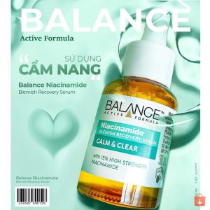 Serum Ngừa Mụn Mờ Thâm Balance Active Formula Niacinamide 15% Blemish Recovery 30ml