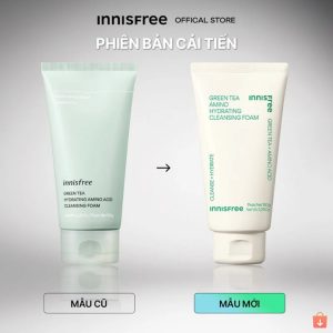 Sữa Rửa Mặt Innisfree Green Tea Hydrating Amino Acid - Bija Trouble - Volcanic Pore BHA Cleansing Foam 150g