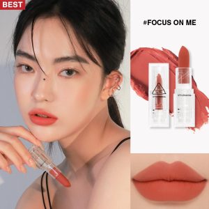 Son thỏi 3CE Soft Matte Lipstick vỏ trong suốt 3.5g