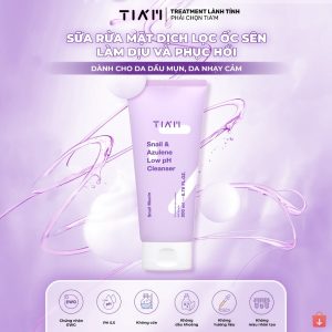 Sữa rửa mặt Tiam Snail & Azulene Low PH Cleanser 200ml