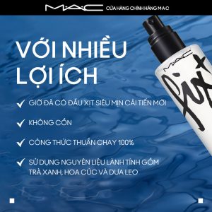 Xịt makeup đa năng MAC Fix+ Alcohol Free Multitasking Setting Spray 100ml không cồn, dưỡng ẩm làm mềm da và cố định lớp