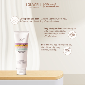 Kem dưỡng ẩm trắng da body Louv Cell Crystal Whitening Body Lotion 120ml (Tuýp)