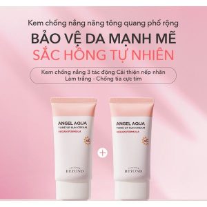 Kem Chống Nắng Nâng Tone, Dưỡng Ẩm Beyond Angel Aqua Tone Up, Moisture Sun Cream 50ml