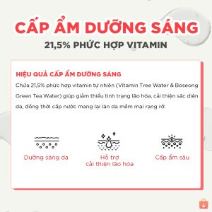 Mặt nạ cấp ẩm, dưỡng sáng đều màu da By Wishtrend Natural Vitamin 21.5% Enhancing Sheet Mask 23ml