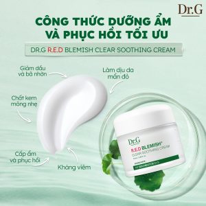 Kem dưỡng ẩm và phục hồi Dr.G/ DrG/ Drg R.E.D Blemish Clear Soothing Cream/ Moisture Cream 70ml
