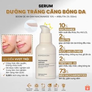 Tinh Chất Dưỡng Dưỡng Trắng, Cấp Ẩm, Làm Dịu, Cải Thiện Độ Đàn Hồi & Săn Chắc Da BOOM DE AH DAH 50ml