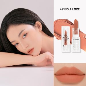 Son thỏi 3CE Soft Matte Lipstick vỏ trong suốt 3.5g