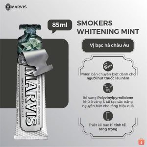 Kem Đánh Răng Marvis Loại Bỏ Mảng Bám Vết Ố Vàng Làm Trắng Răng