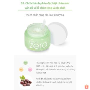 Sáp Tẩy Trang Zero Banila Co Clean It  100g Đủ Màu Original Purifying Revitalizing Nourishing