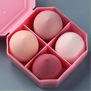 Bông Mút Tán Nền Đa Năng Cherry TrioStyle chất liệu mềm mịn tạo lớp nền căng bóng tự nhiên nhiều màu sắc (hộp 4 mút)
