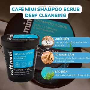 Dầu Gội Tẩy Tế Bào Chết Da Đầu Cafe Mimi Shampoo Scrub 330g