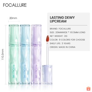 Son FOCALLURE Tint Siêu Căng Bóng Mọng Nước Lâu Trôi 2g