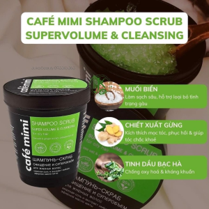 Dầu Gội Tẩy Tế Bào Chết Da Đầu Cafe Mimi Shampoo Scrub 330g
