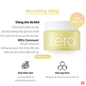 Sáp Tẩy Trang Zero Banila Co Clean It 100g Đủ Màu Original Purifying Revitalizing Nourishing