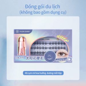 Lông Mi Giả Mlen Diary Cụm Hoa Hướng Dương Tách Sợi Tự Nhiên Dễ Sử Dụng Cho Người Mới Trang Điểm