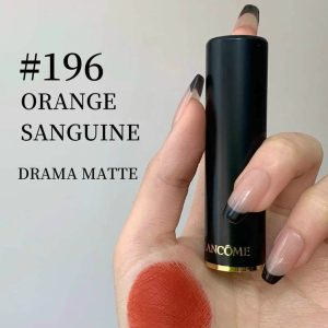 Son Lancome 196 Orange Sanguine Cam Cháy
