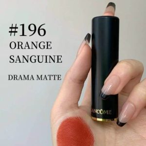 Son Lancome 196 Orange Sanguine Cam Cháy