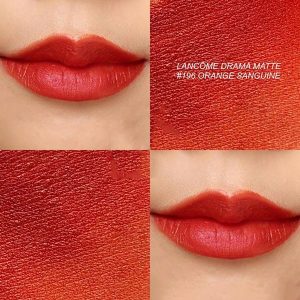 Son Lancome 196 Orange Sanguine Cam Cháy
