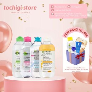 Nước tẩy trang Garnier Micellar Water làm sạch và tẩy trang cho mọi loại da