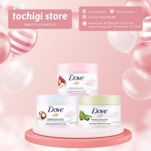 Tẩy da chết Dove Exfoliating Body Scrub Macadamia & Rice Milk 225ml