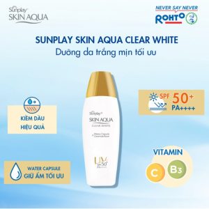 Sữa chống nắng hằng ngày dưỡng trắng cho da dầu Sunplay Skin Aqua Clear White SPF 50+ PA++++