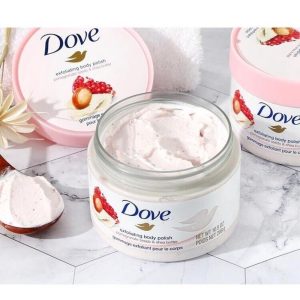 Tẩy da chết Dove Exfoliating Body Scrub Macadamia & Rice Milk 225ml