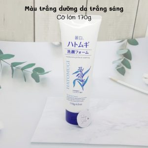 Sữa rửa mặt trắng da Hatomugi Cleansing Foam hạt Ý Dĩ