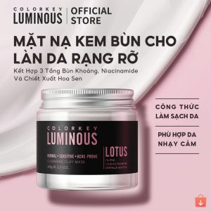 Mặt Nạ Bùn COLORKEY LUMINOUS Làm Sạch Da Không Gây Khô Da Khi Dùng 60g/hũ