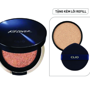 Phấn Nước Cushion Clio Kill Cover Founwear All New SPF50+ PA+++ Che Phủ Hoàn Hảo Lâu Trôi (Tặng kèm lõi)