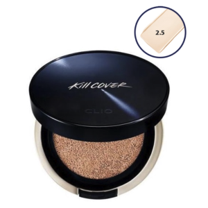 Phấn Nước Cushion Clio Kill Cover Founwear All New SPF50+ PA+++ Che Phủ Hoàn Hảo Lâu Trôi (Tặng kèm lõi)