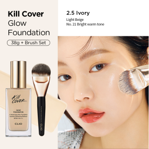Kem Nền Bóng Mượt CLIO KILL COVER GLOW FOUNDATION SPF50+ PA++++ 38g