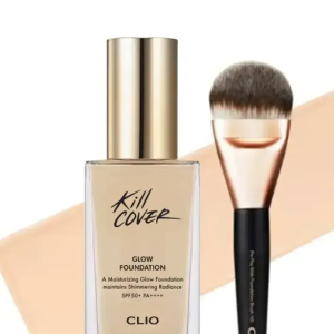 Kem Nền Bóng Mượt CLIO KILL COVER GLOW FOUNDATION SPF50+ PA++++ 38g