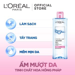 Nước tẩy trang cho mọi loại da Loreal Paris 3-in-1 Micellar Water