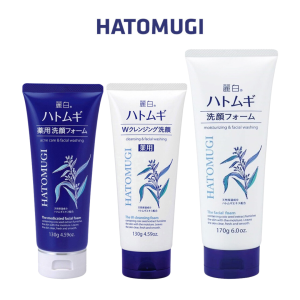 Sữa rửa mặt trắng da Hatomugi Cleansing Foam hạt Ý Dĩ