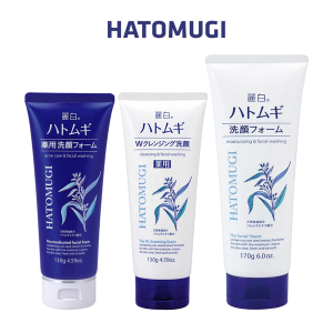 Sữa rửa mặt trắng da Hatomugi Cleansing Foam hạt Ý Dĩ